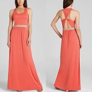 NWOT XXS BCBGMaxAzria Coral Long Dress